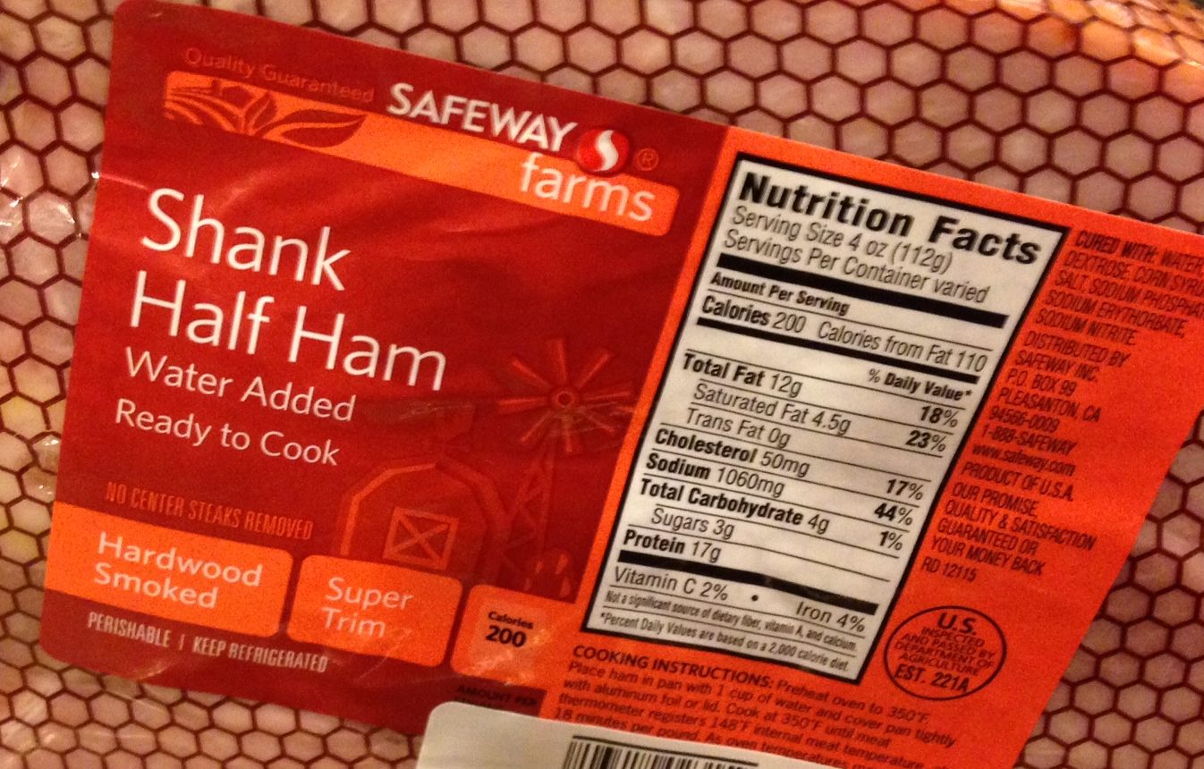 ham in cryopak with label