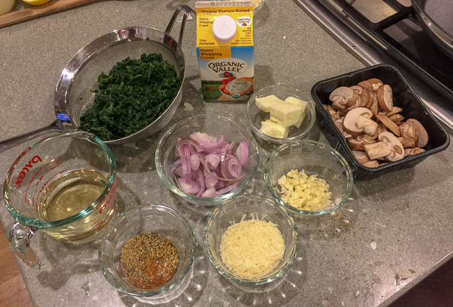 Creamy Spinach with Mushrooms | First...you have a beer