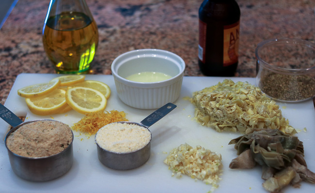 Stuffed Artichoke Casserole Ingredients