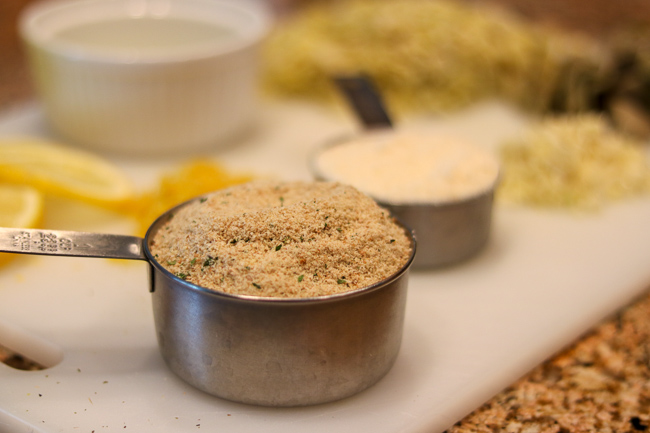 Stuffed Artichoke Casserole-Breadcrumbs