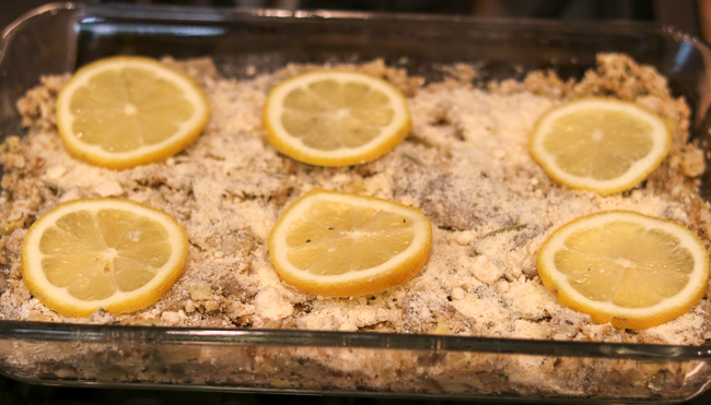 Stuffed Artichoke Casserole-Prebaked