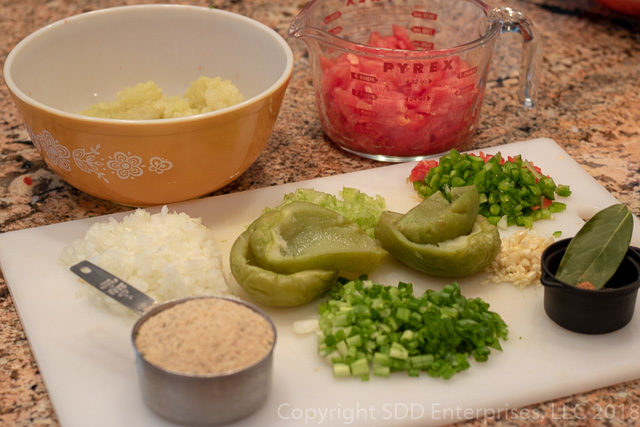 Stuffed Mirliton Ingredients