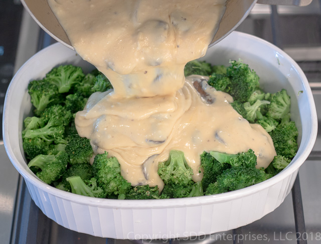 Mornay Sauce made from bechamel and other flavors