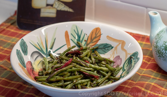 Sauteed Green Beans with Chile Peppers and Honey