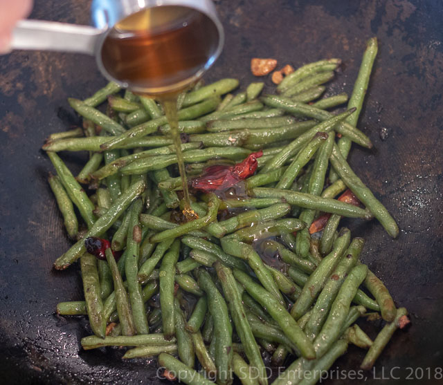 Adding Honey to Sauteed Green Beans