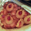 Baked Ham with pineapples and cherries and glaze