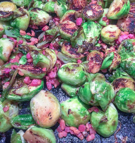 Roasted Brussels Sprouts with Pancetta