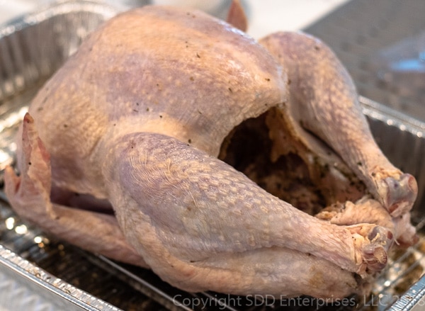 Herb Roasted Turkey after dry brining