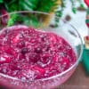 Cranberry Relish in a glass bowl