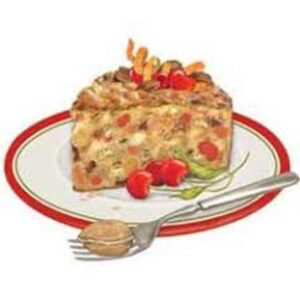 Animated Fruit Cake Slice