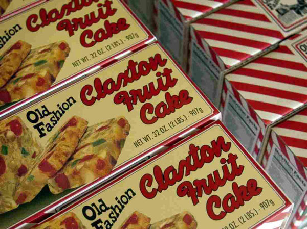 Claxton Fruit Cake in a box