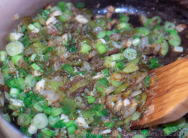 herbs and spices added to the trinity for creole sauce