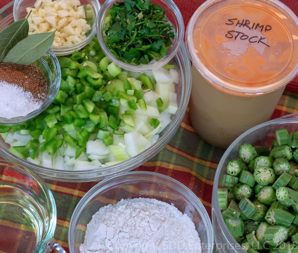 prepared and measured ingredients for recipe