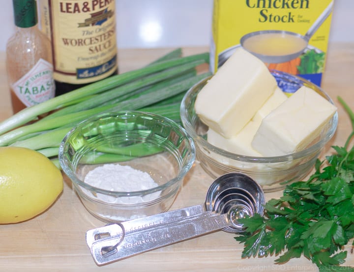 ingredients for Meuniere sauce