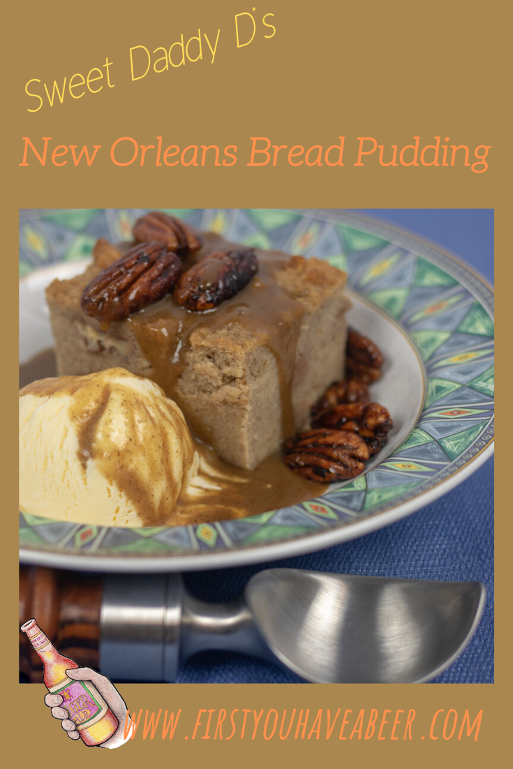 Bread Pudding is the quintessential New Orleans dessert, the treat after a fine meal at one of New Orleans classic Creole restaurants or any of the fabulous neighborhood eateries in New Orleans and South Louisiana. Sweet Daddy D’s Bread Pudding with Cane Syrup Rum Sauce, a New Orleans style Bread Pudding topped with a sweet sauce made from Louisiana staples, you’ll see what the fuss is all about.