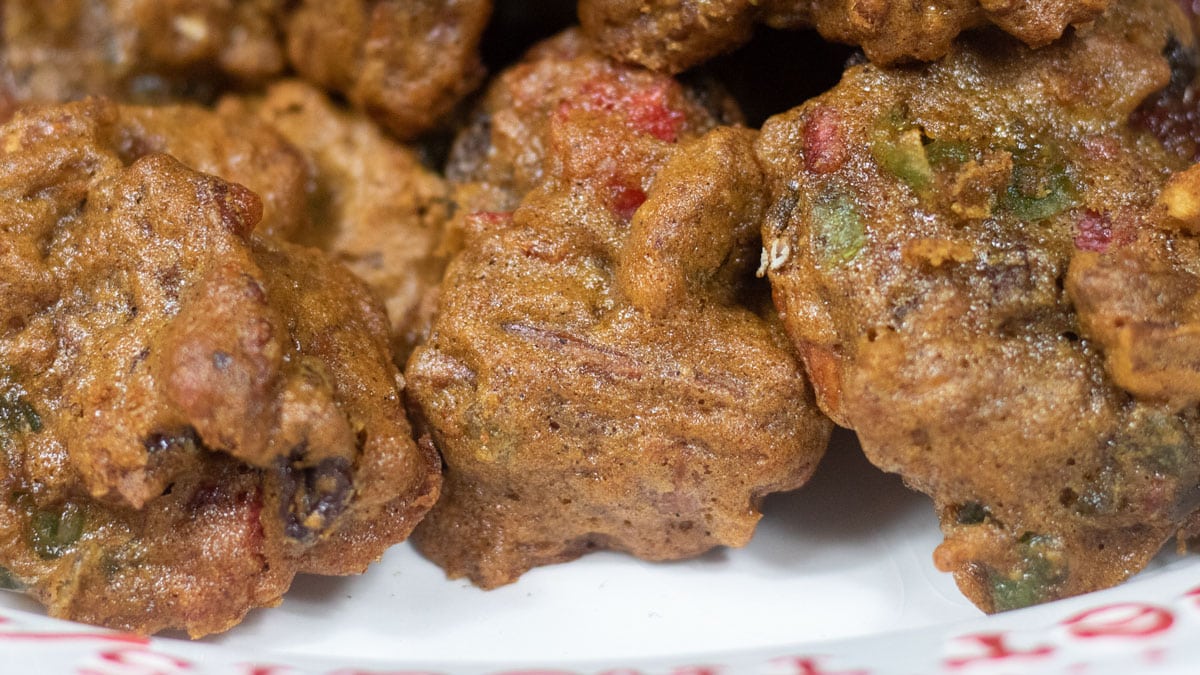 How to Make Fruitcake Cookies (Christmas Lizzies) First...you have a beer
