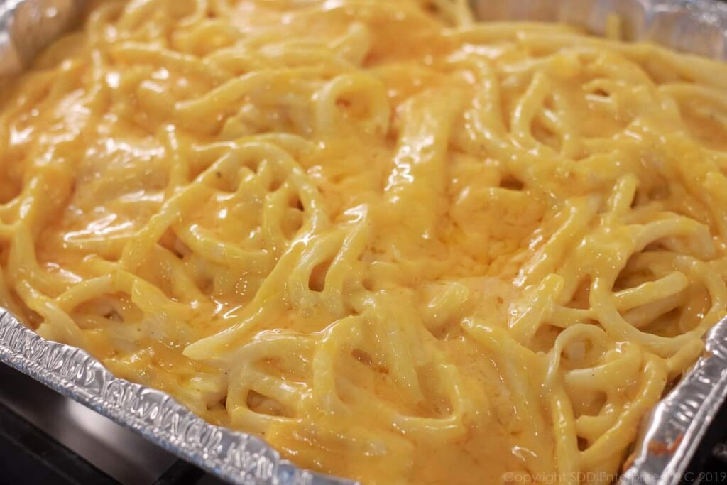 macaroni and cheese after about 20 minutes in the oven