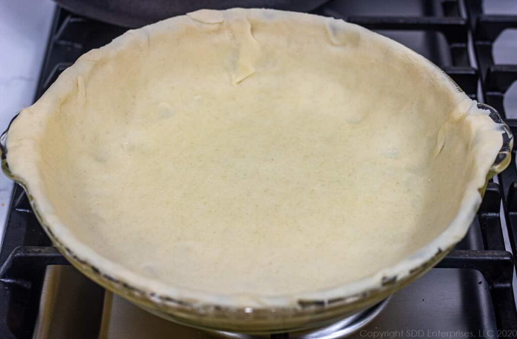 uncooked pie shell
