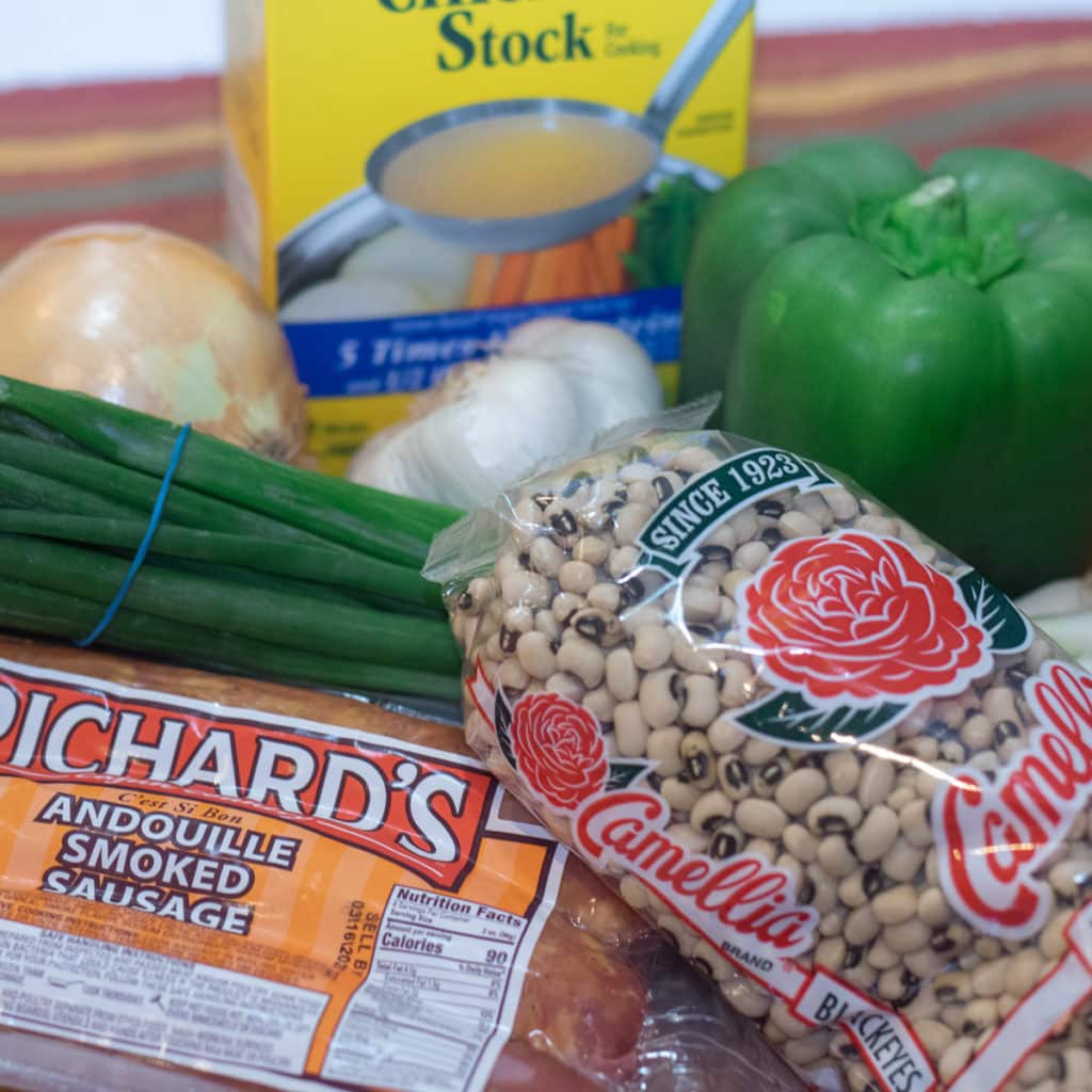ingredients for black-eyed peas
