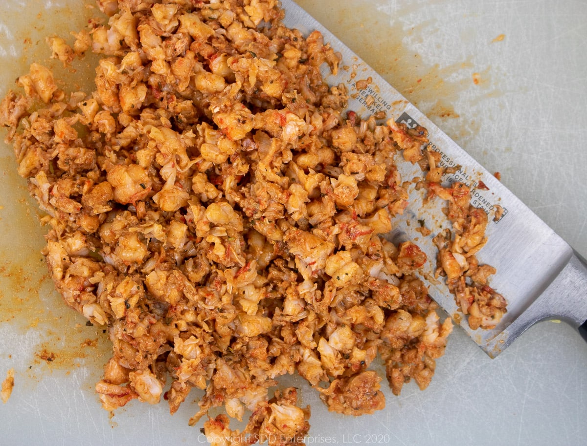 chopped louisiana crawfish tails