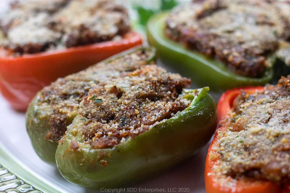 baked stuffed bell peppers with crawfish