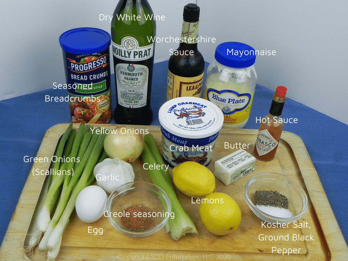 all ingredients for crab meat stuffed shrimp