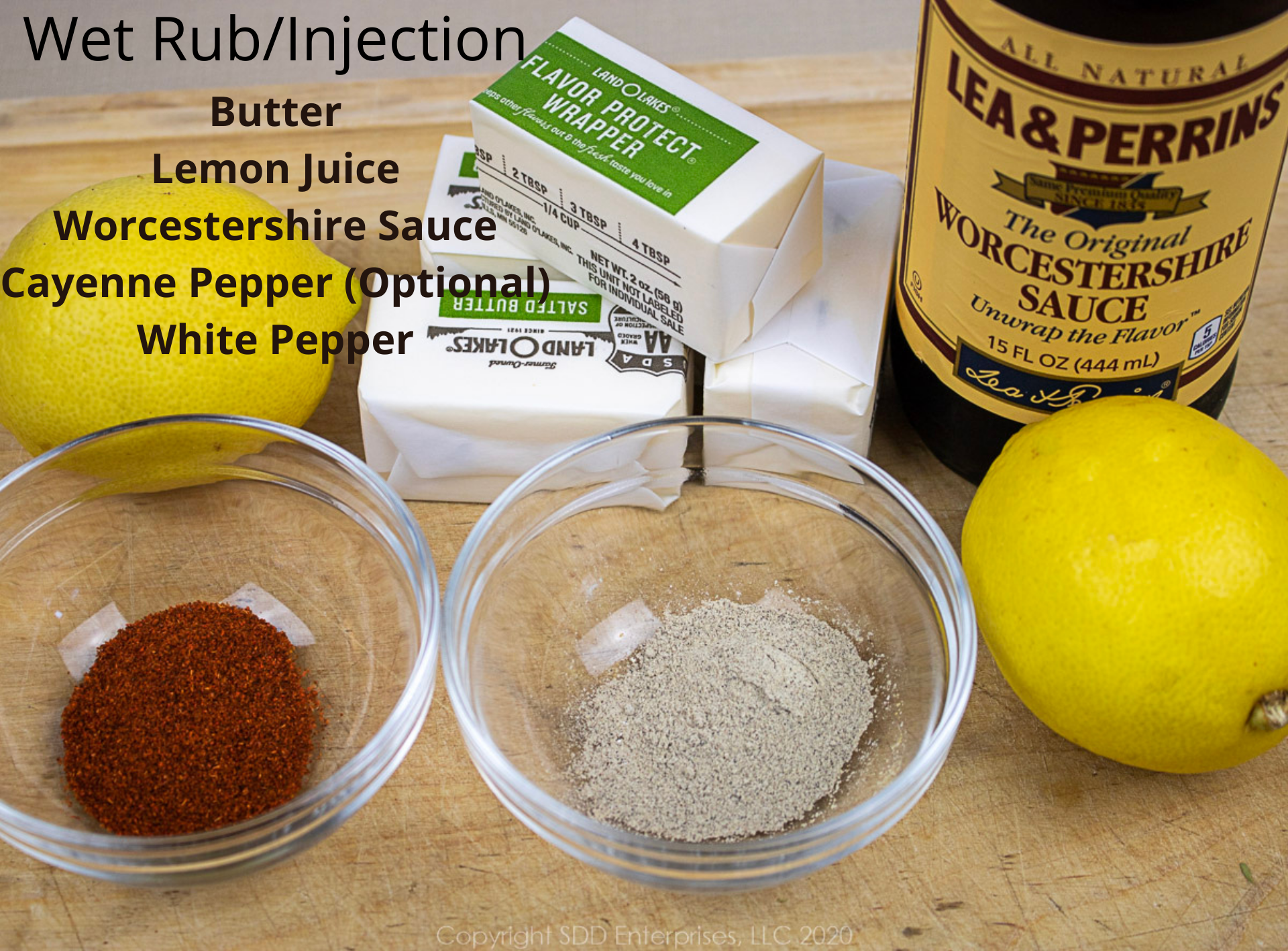 ingredients for wet rub/injection for smoked turkey