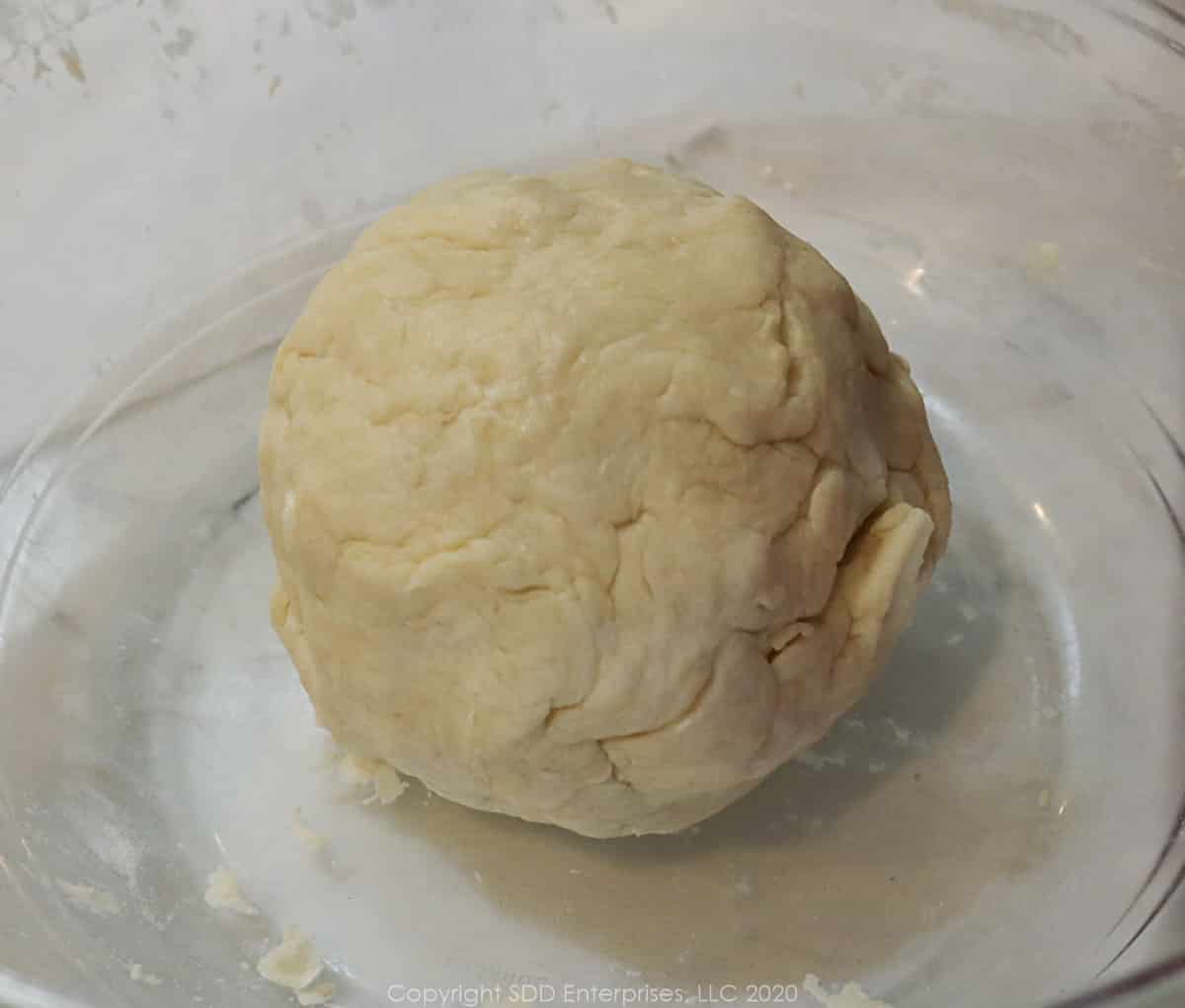 prepared dough for pecan tarts