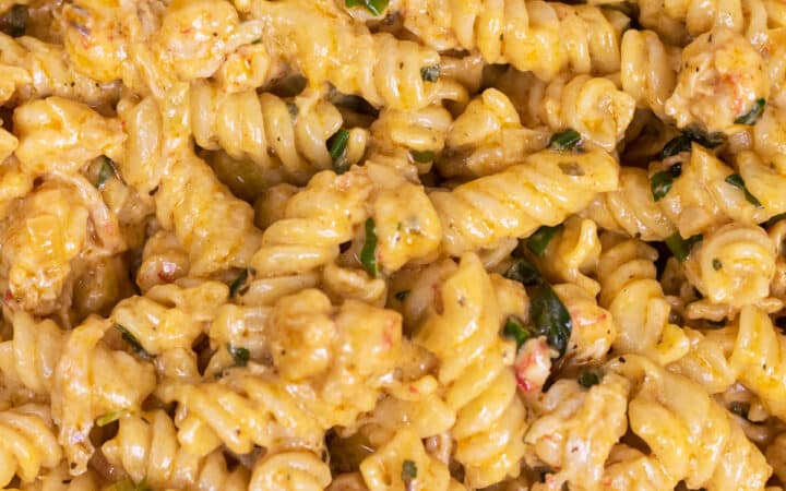 close-up of crawfish monica