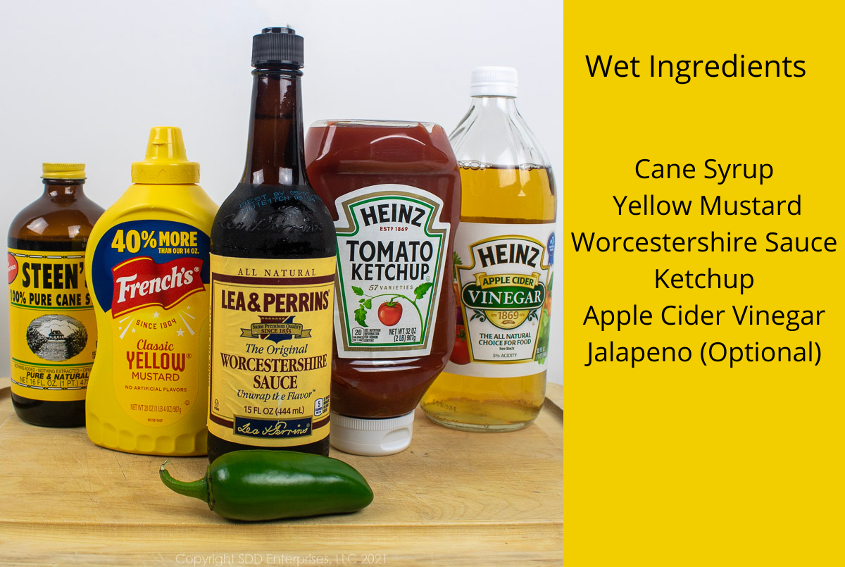 wet ingredients for bbq sauce