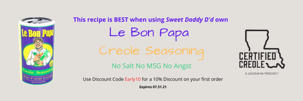 advertisement for LBP Creole Seasoning