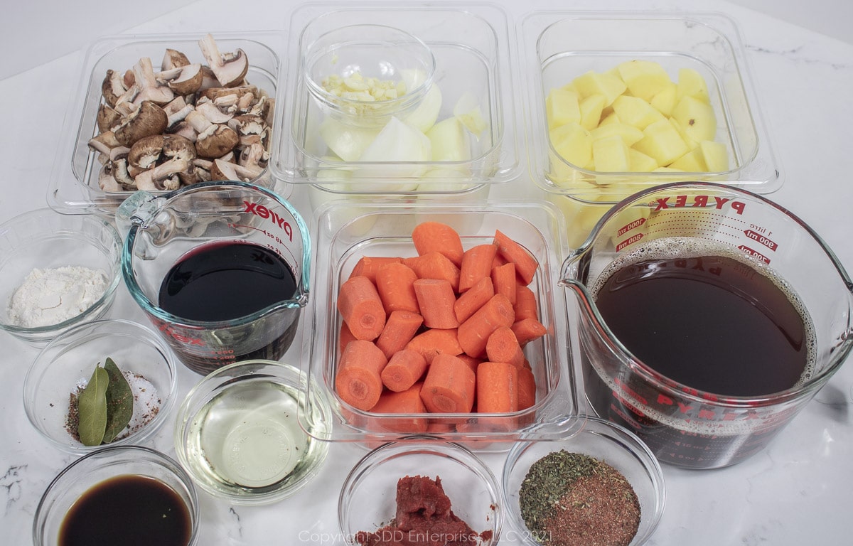 prepared ingredients for beef stew