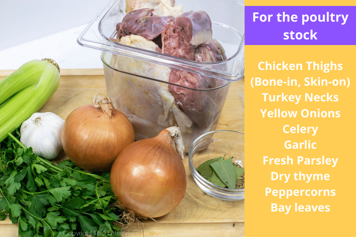ingredients for poultry stock
