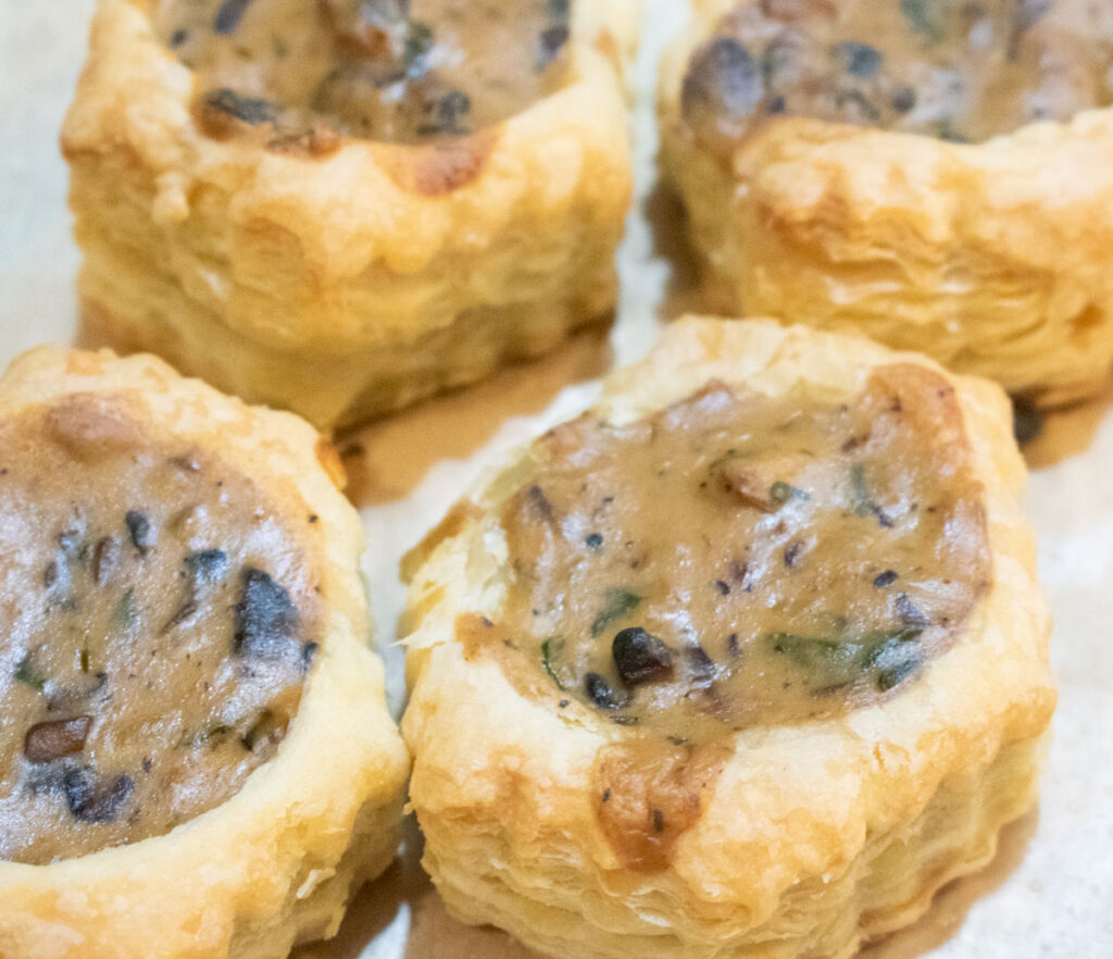 oyster patties from the oven