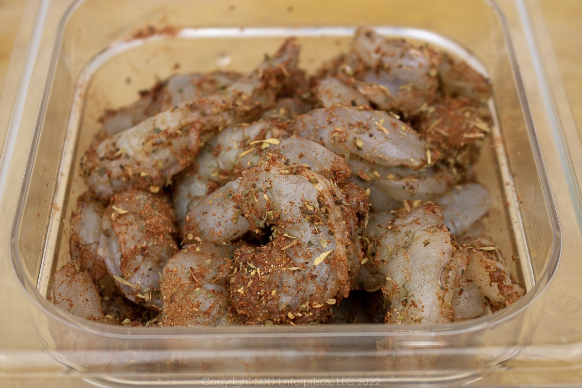 fresh shrimp with creole seasoning