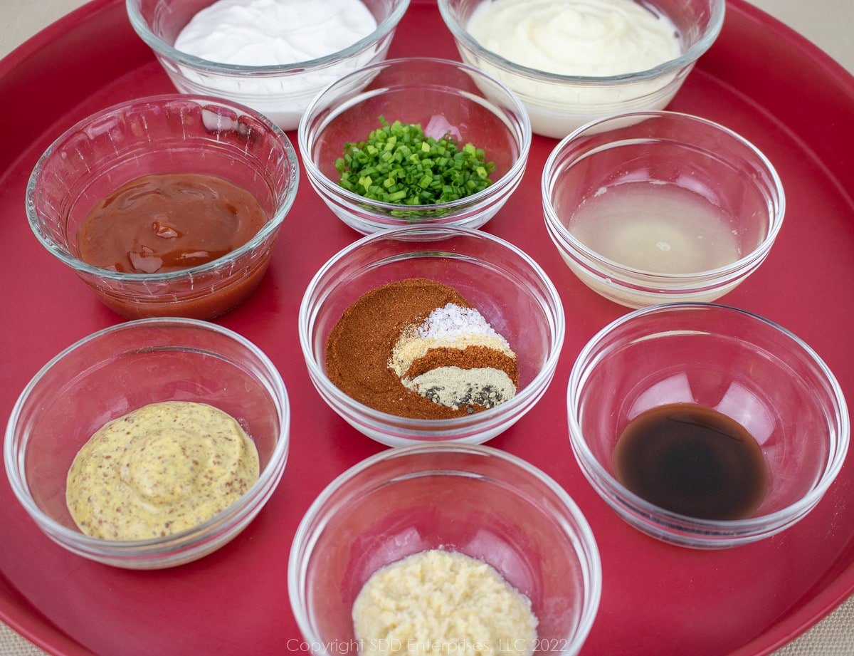 prepared ingredients for fritters