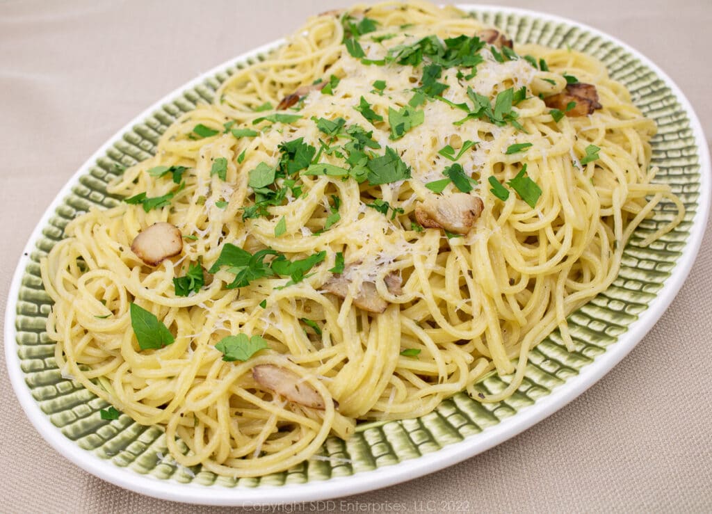 Spaghetti Bordelaise First...you have a beer