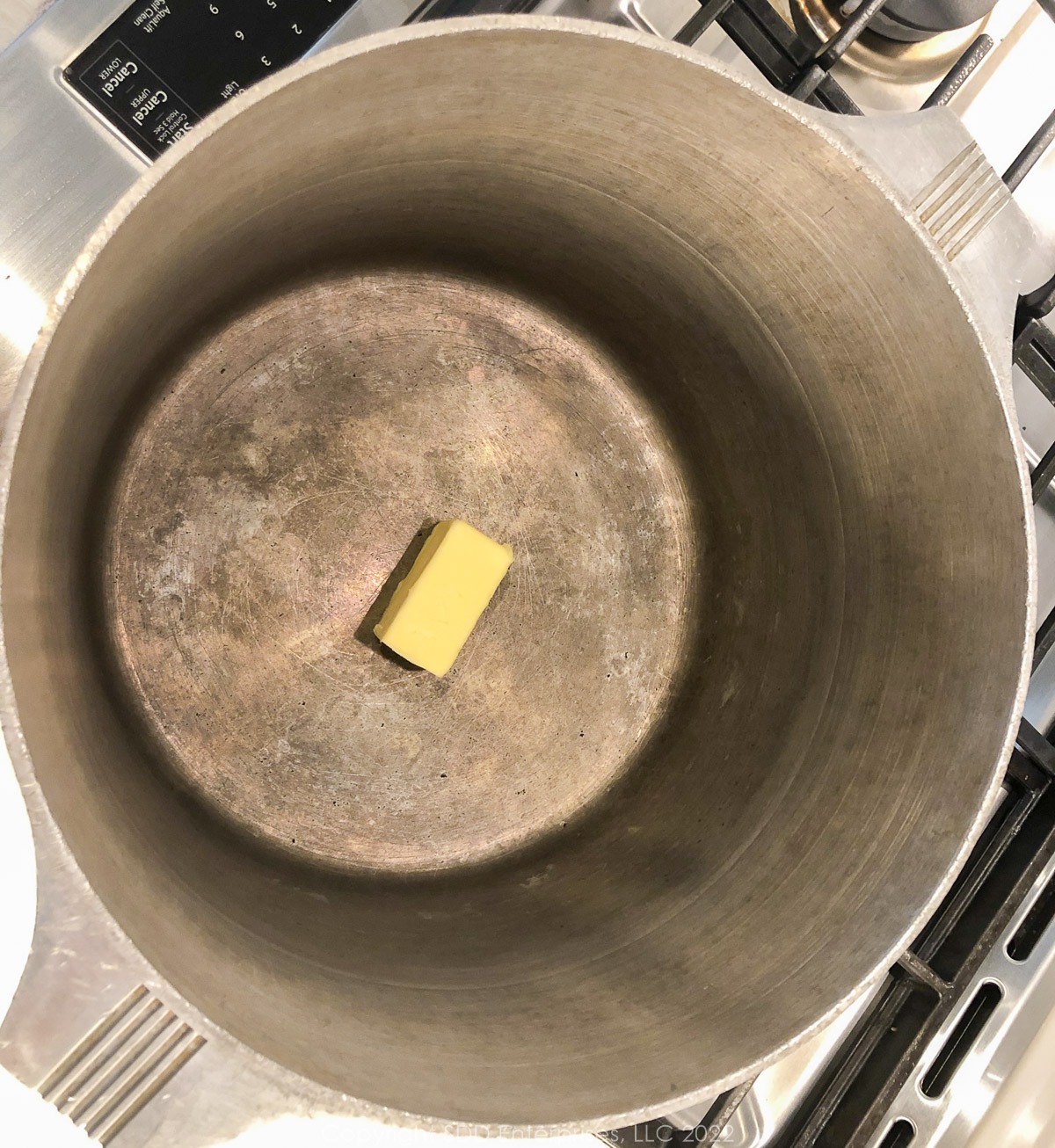 margarine in a large stockpot