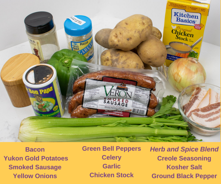 Smothered Potatoes and Sausage First...you have a beer