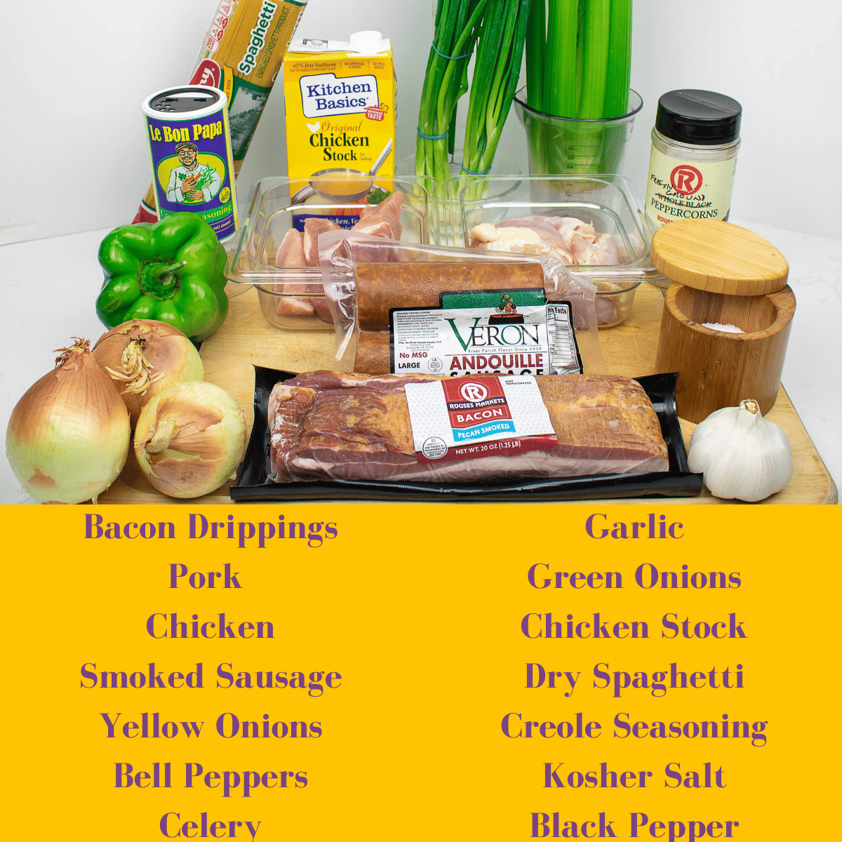 ingredients for pastalaya