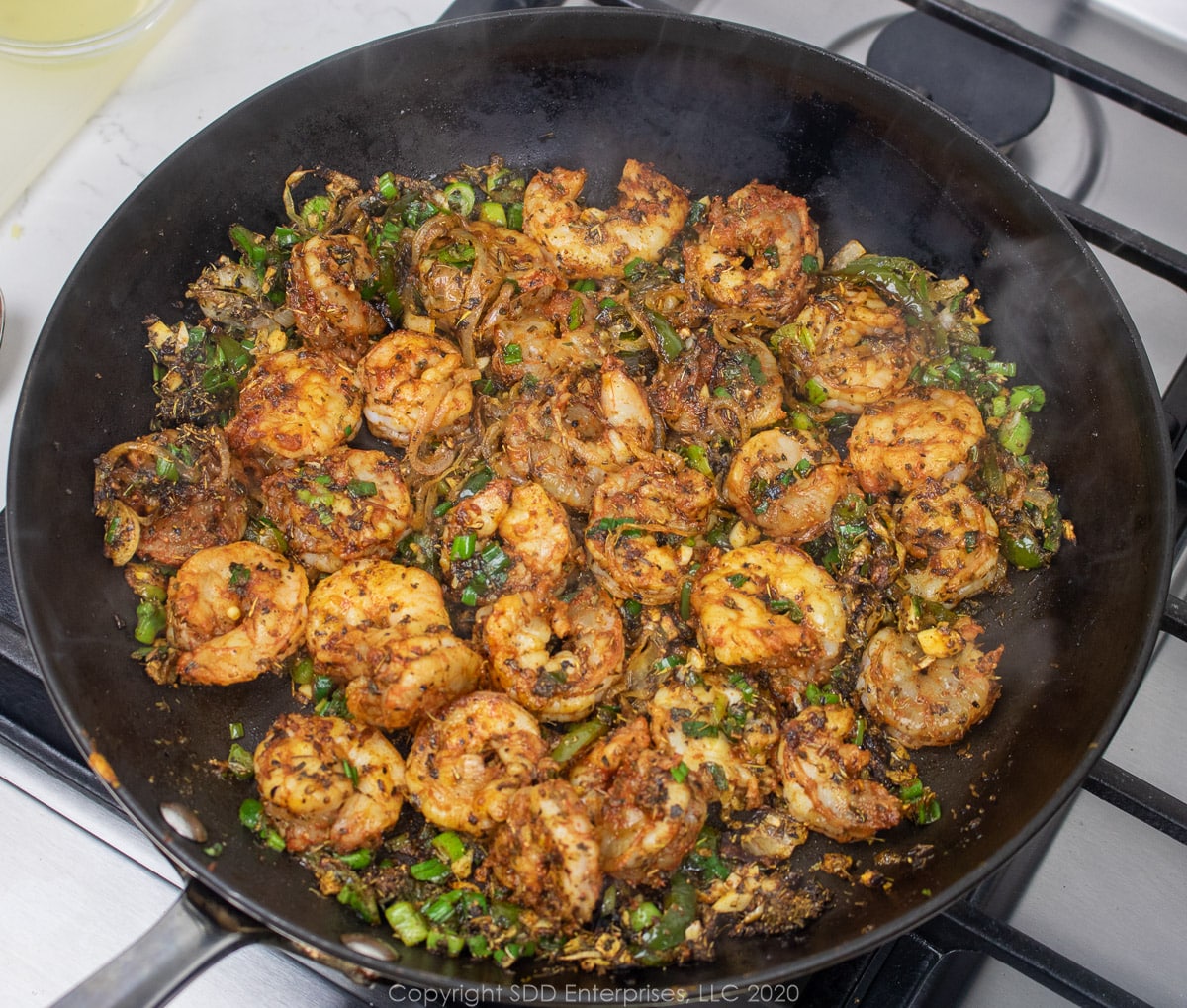 shrimp sautéed in sauce 