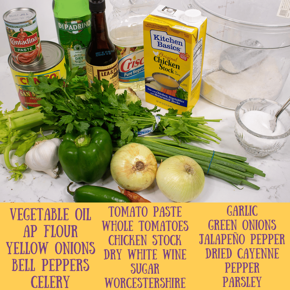 ingredients for sauce piquante