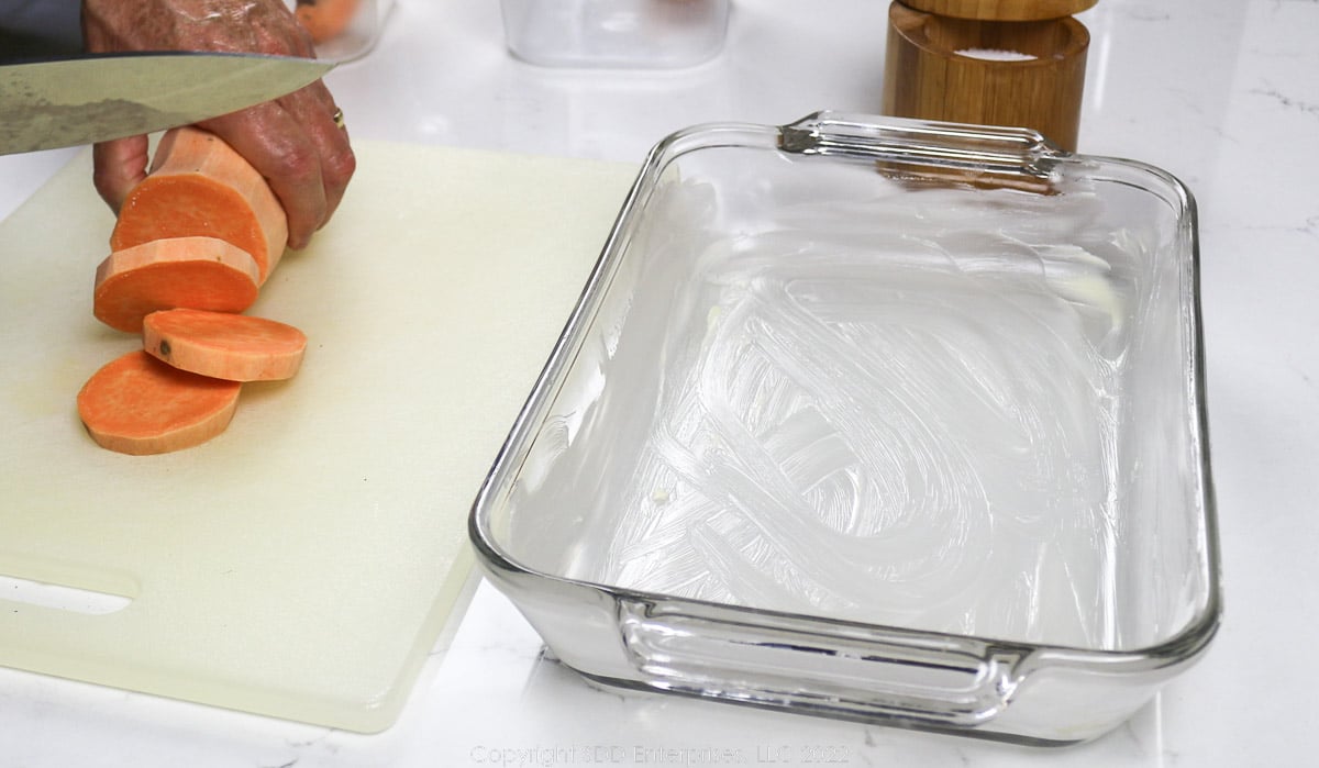 prepared baking dish