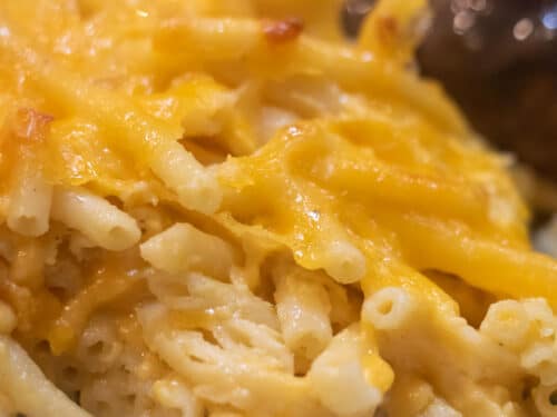 mac and cheese on a plate