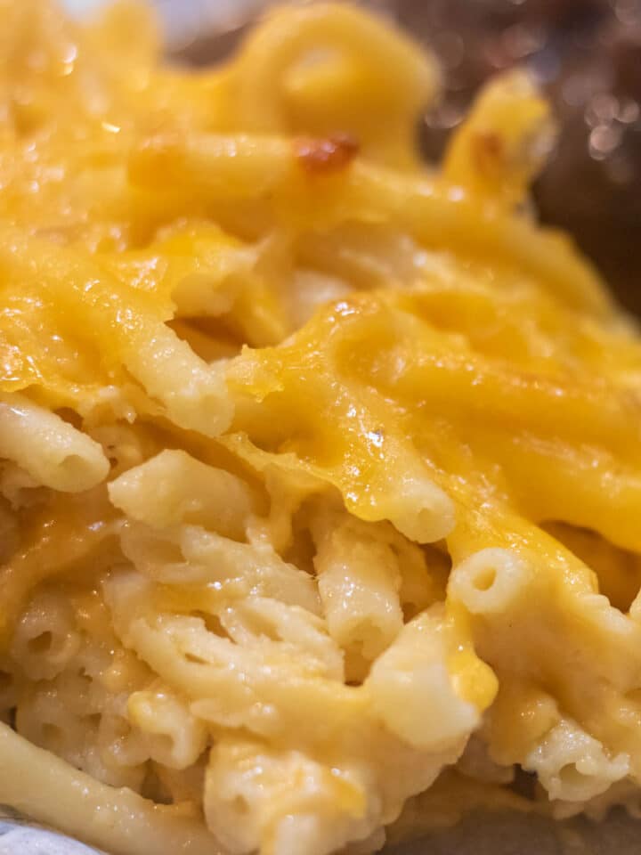 mac and cheese on a plate
