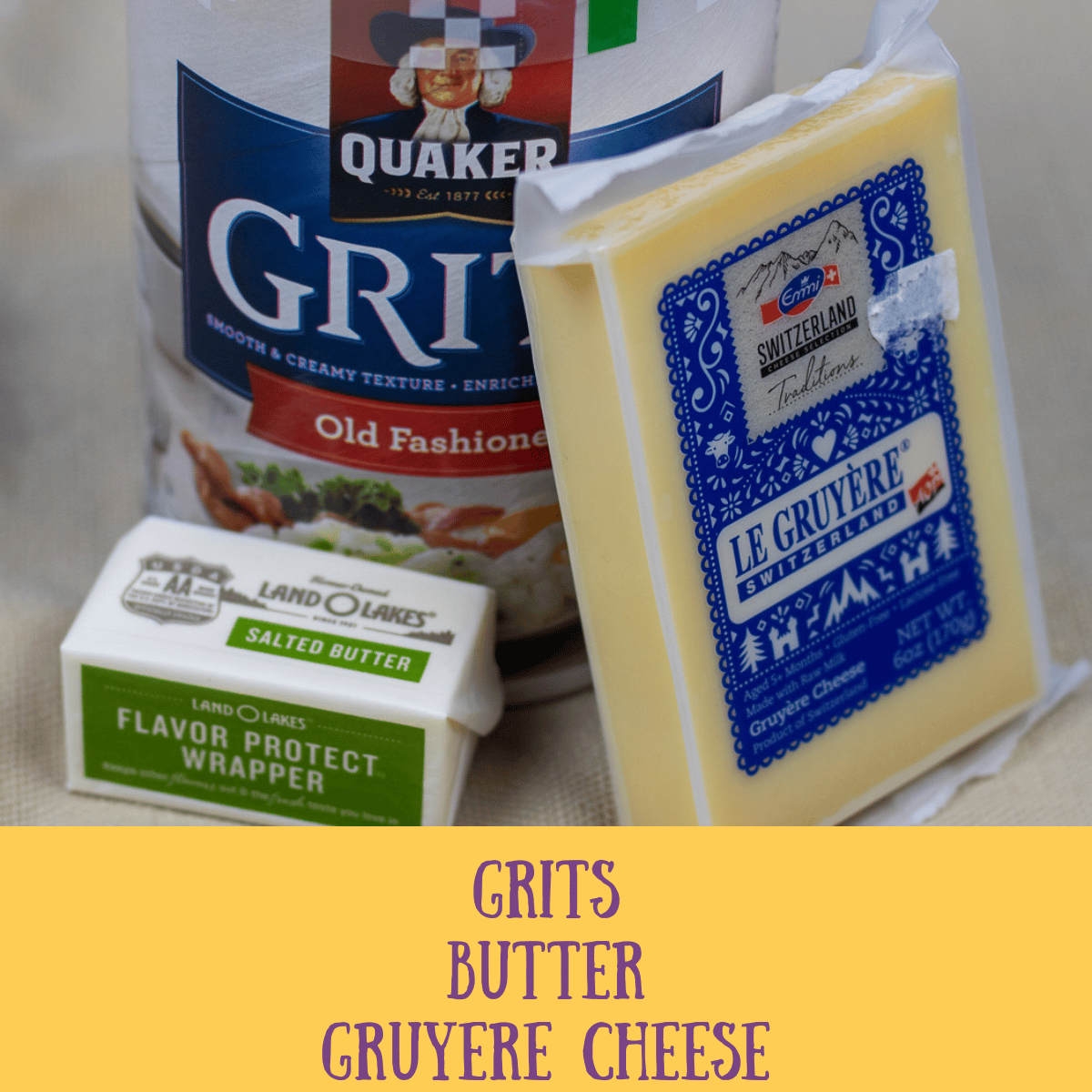 ingredients for cheese grits