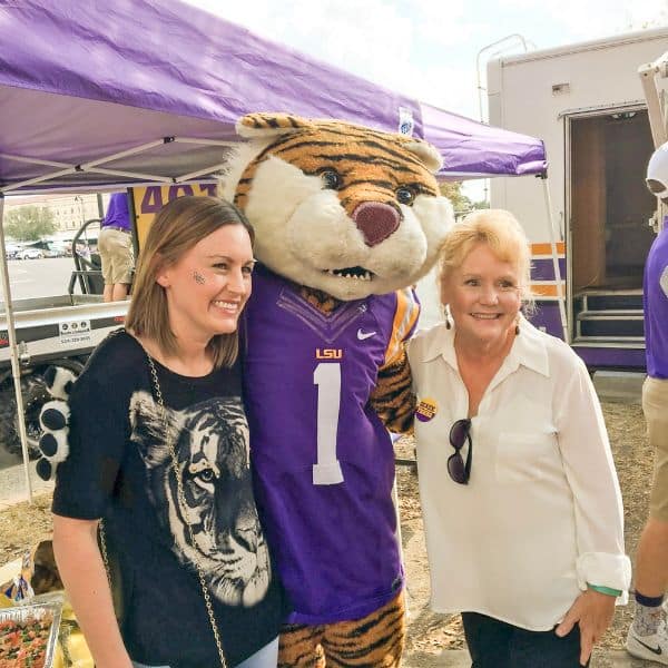 scene from a football tailgate party