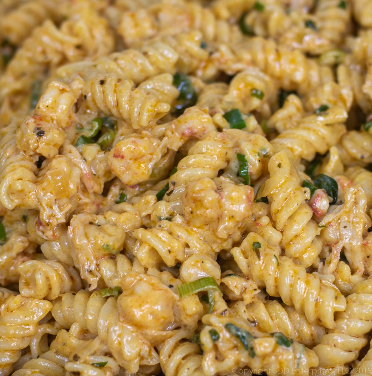 Close up picture of Crawfish Monica.