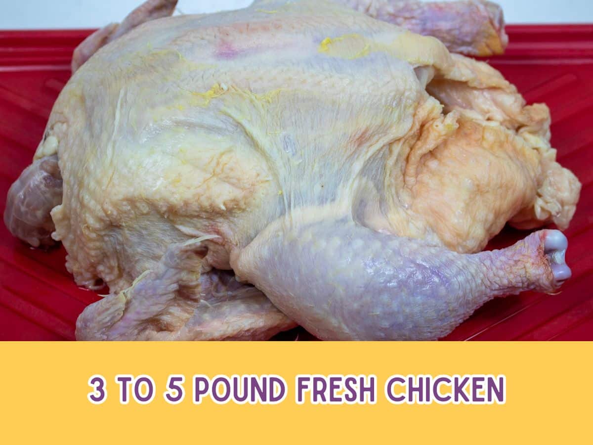 Whole chicken on a try.