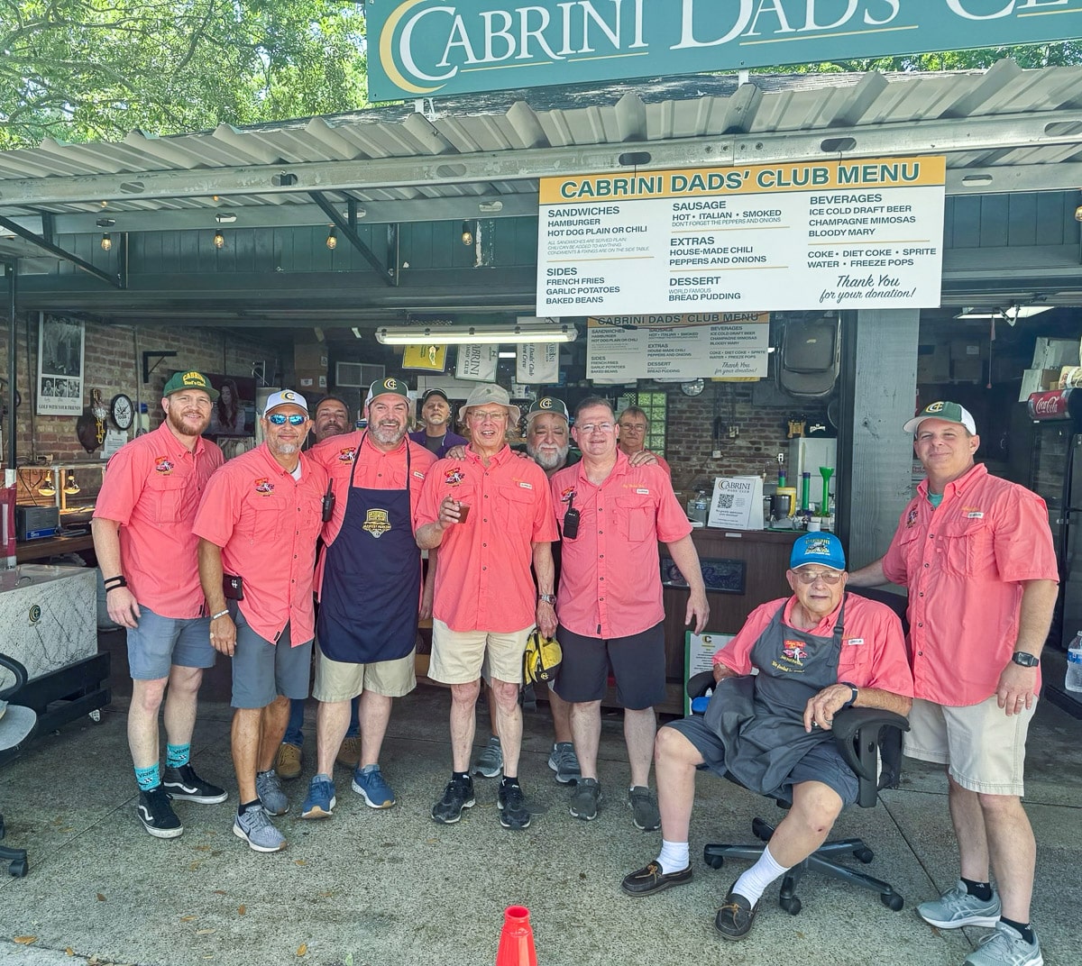 Cabrini High Dads' Club members.